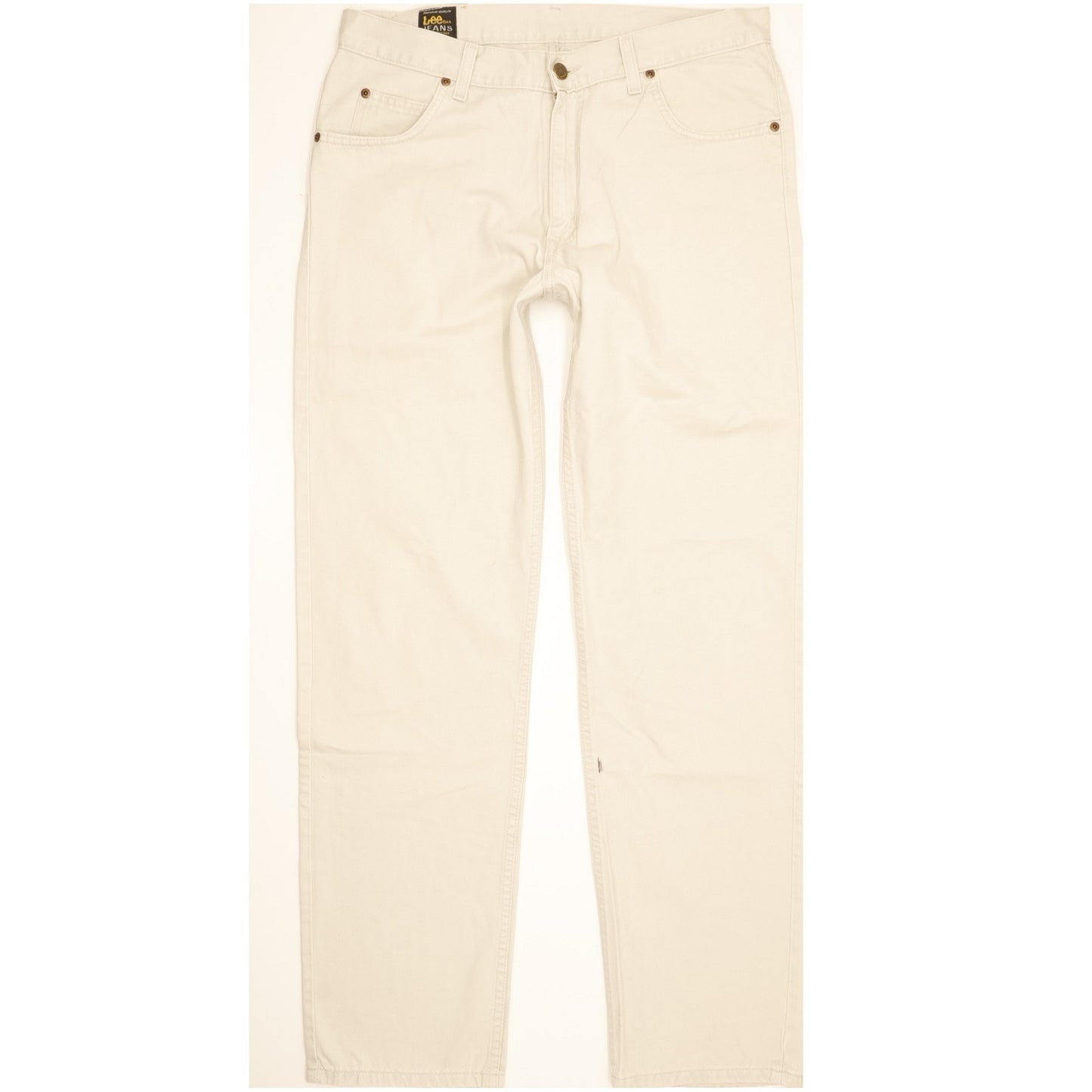 Lee Brooklyn Men Beige Straight Regular Jeans W34 L32