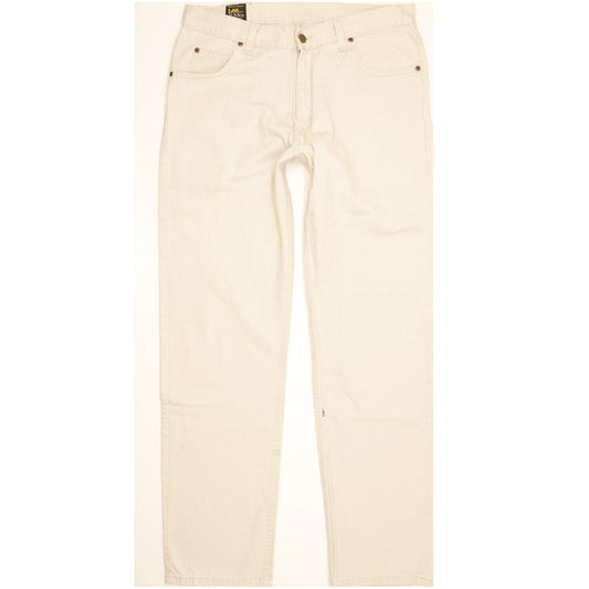 Lee Brooklyn Men Beige Straight Regular Jeans W34 L32