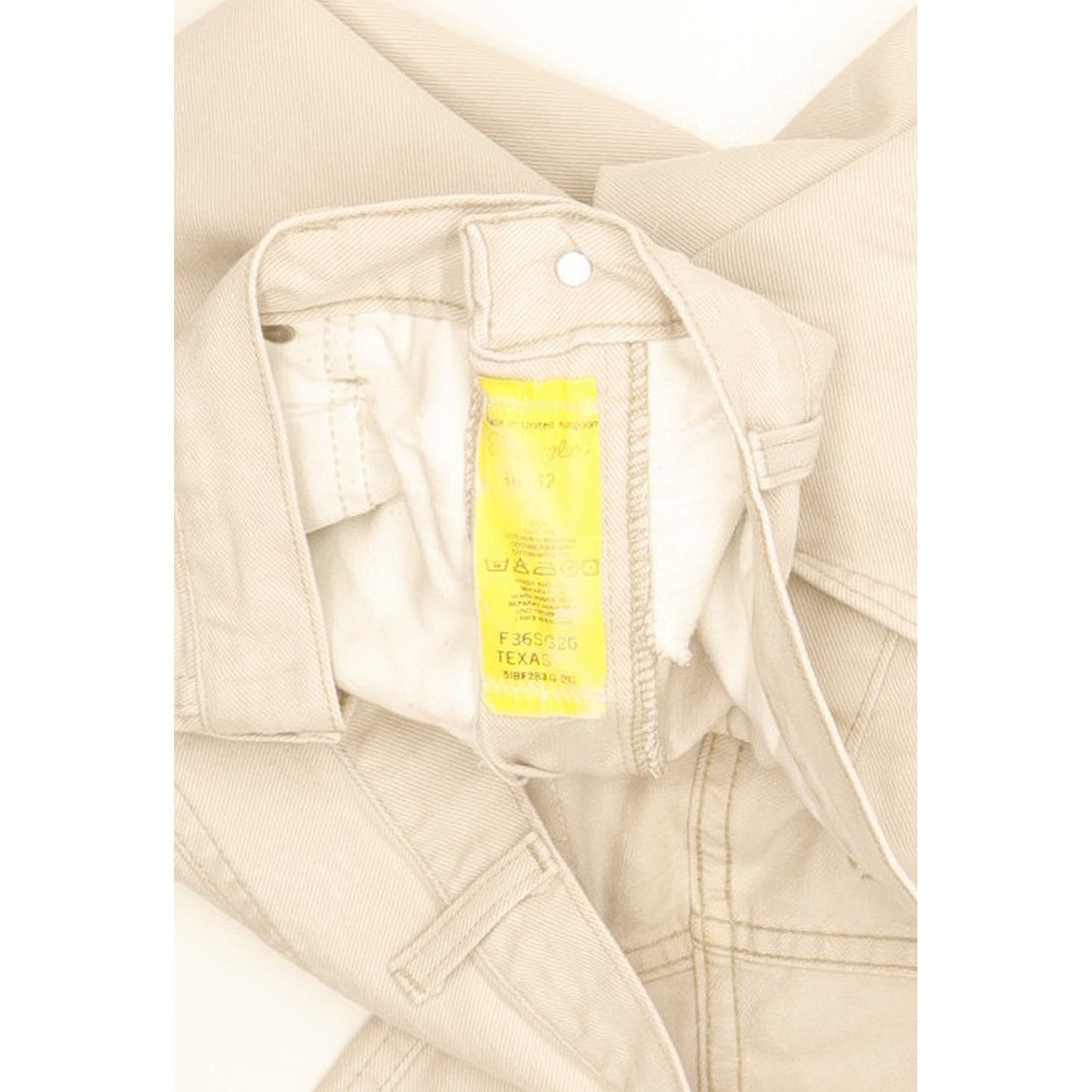 Wrangler Texas Men Beige Straight Regular Jeans W36 L32
