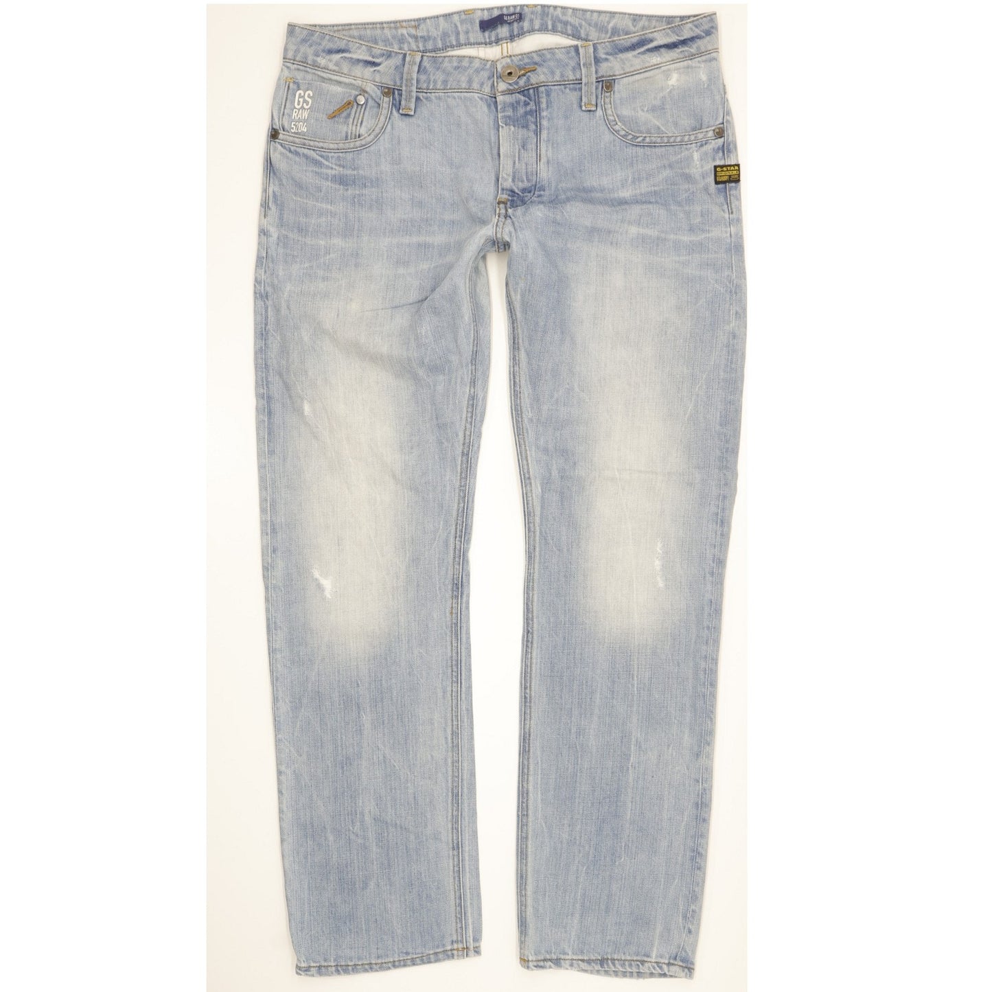 G-Star Men Blue Straight Regular Jeans W34 L30