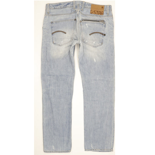 G-Star Men Blue Straight Regular Jeans W34 L30