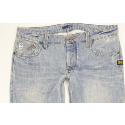 G-Star Men Blue Straight Regular Jeans W34 L30