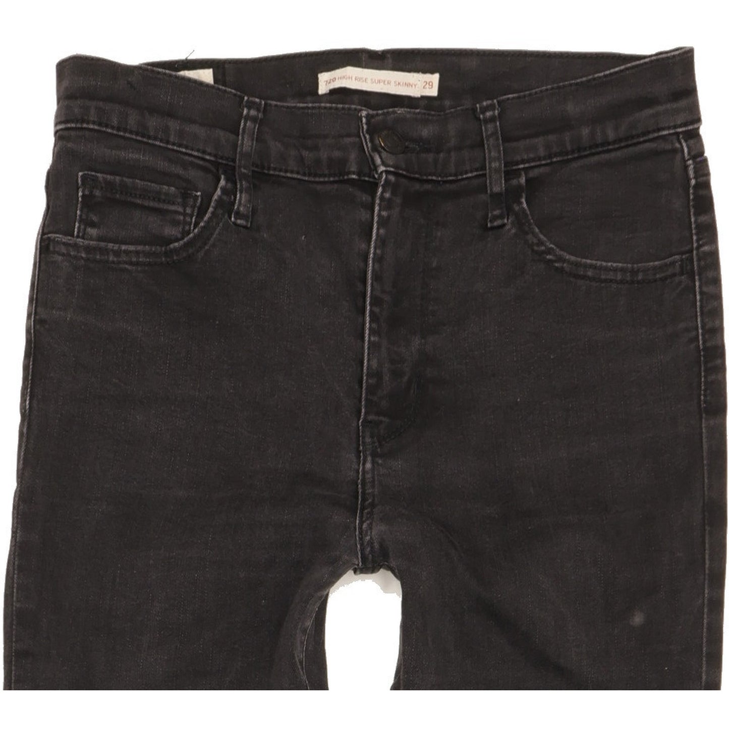 Levi's 720 Women Black Skinny Slim Stretch Jeans W29 L31