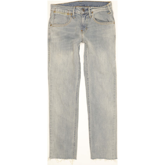 Levi's Men Blue Straight Slim Stretch Jeans W26 L28