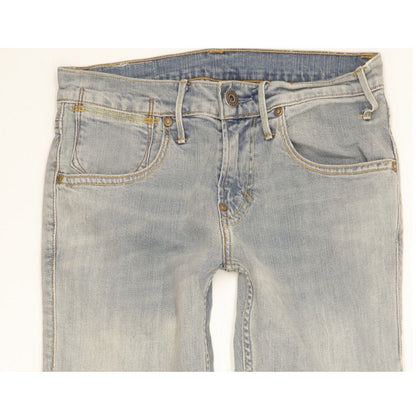 Levi's Men Blue Straight Slim Stretch Jeans W26 L28