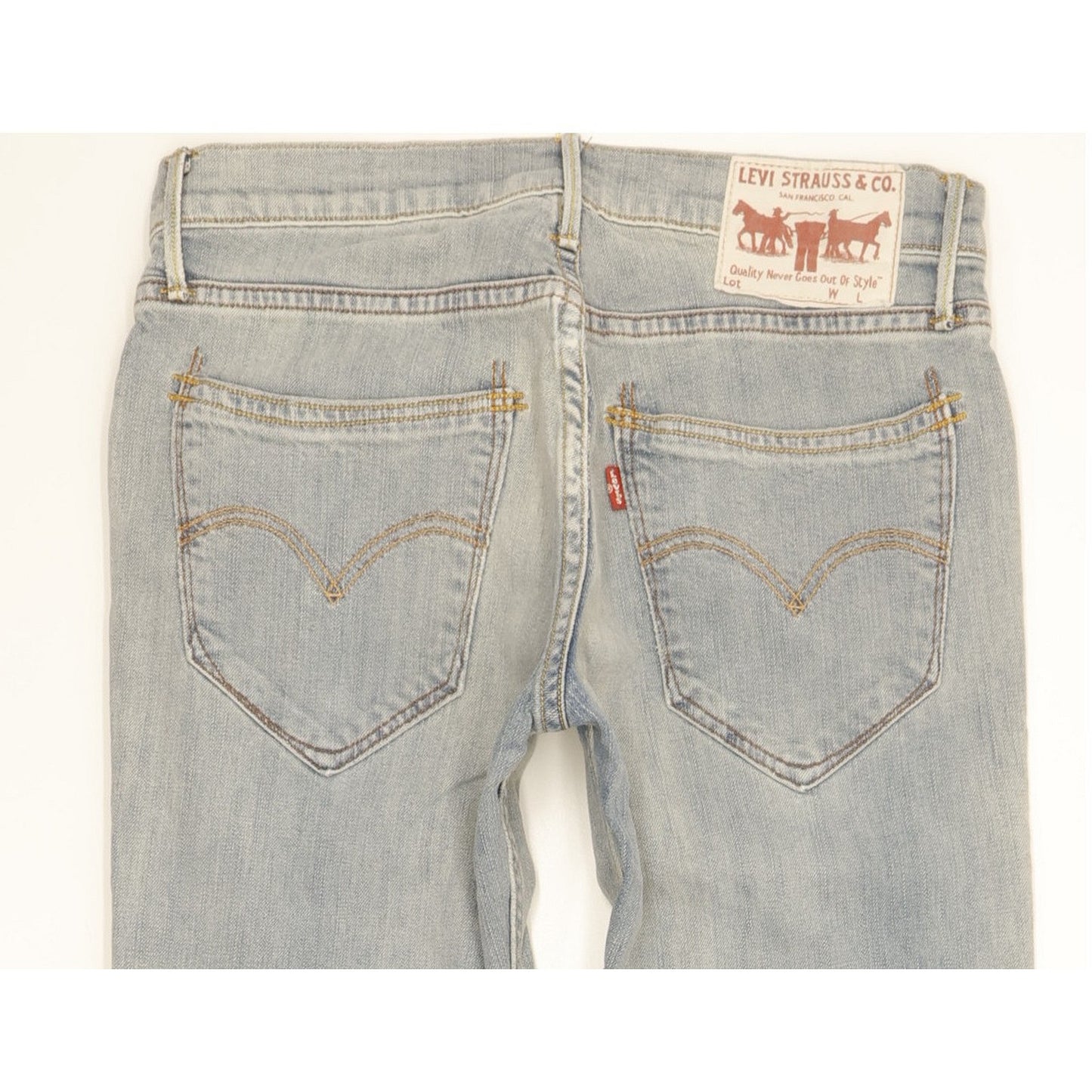 Levi's Men Blue Straight Slim Stretch Jeans W26 L28