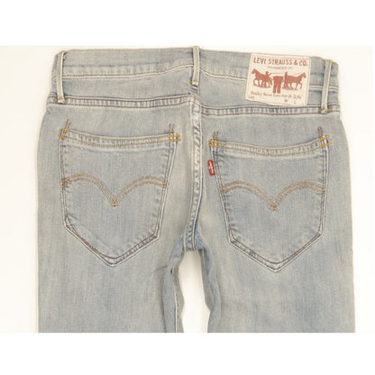Levi's Men Blue Straight Slim Stretch Jeans W26 L28