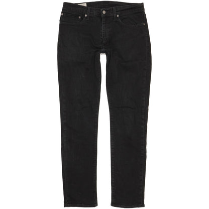 Levi's 511 Men Black Straight Slim Stretch Jeans W34 L33