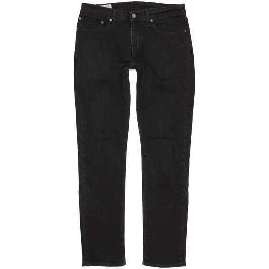 Levi's 511 Men Black Straight Slim Stretch Jeans W34 L33