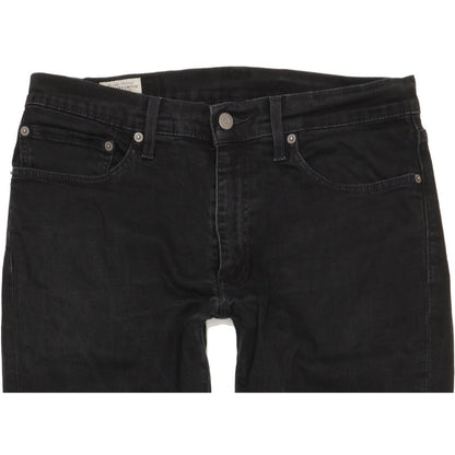 Levi's 511 Men Black Straight Slim Stretch Jeans W34 L33