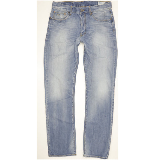 G-Star 3301 Men Blue Straight Regular Jeans W33 L34