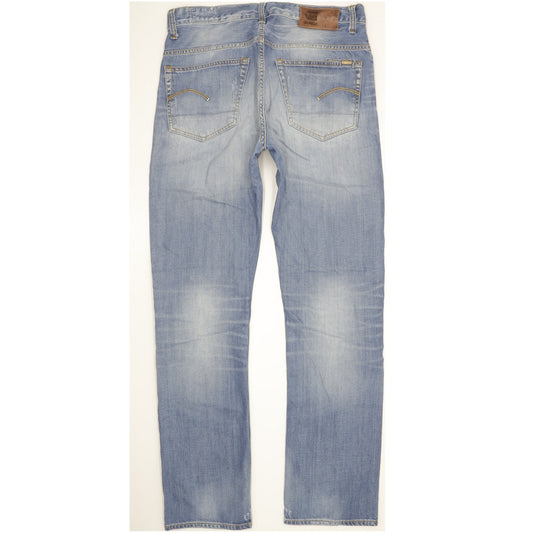 G-Star 3301 Men Blue Straight Regular Jeans W33 L34