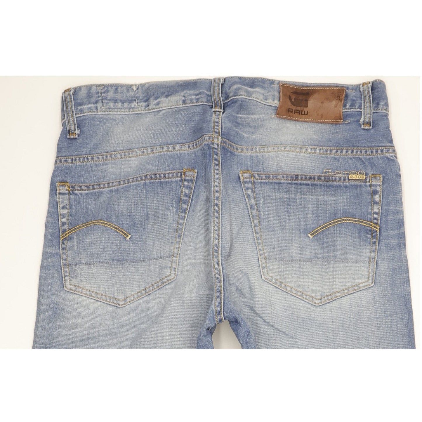G-Star 3301 Men Blue Straight Regular Jeans W33 L34