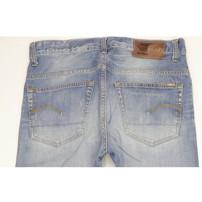 G-Star 3301 Men Blue Straight Regular Jeans W33 L34