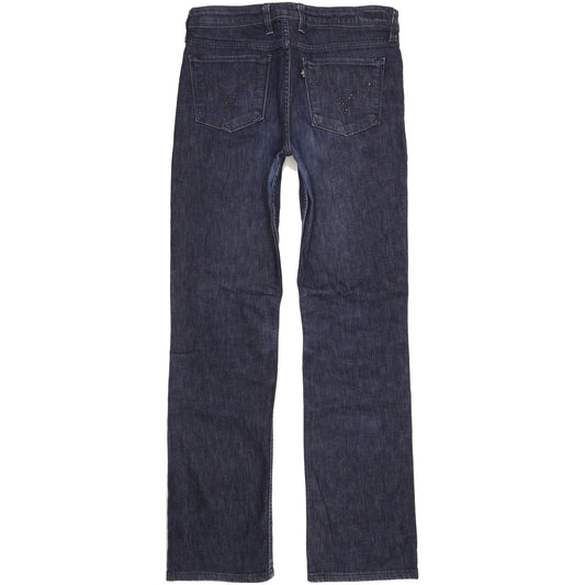 Levi's Women Blue Straight Regular Stretch Jeans W31 L33