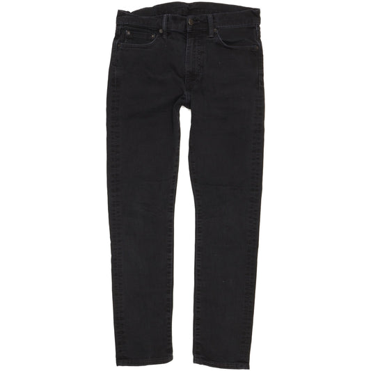 Levi's 510 Men Black Skinny Slim Stretch Jeans W32 L29