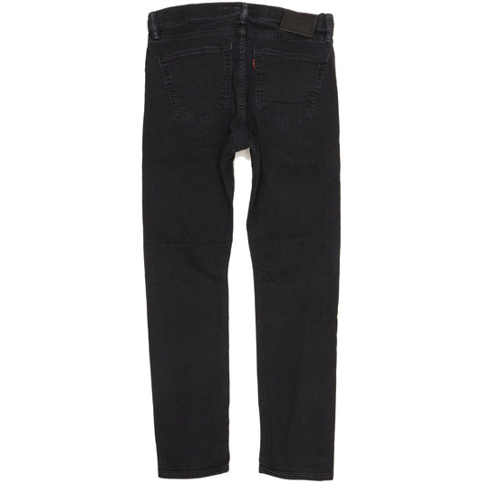 Levi's 510 Men Black Skinny Slim Stretch Jeans W32 L29