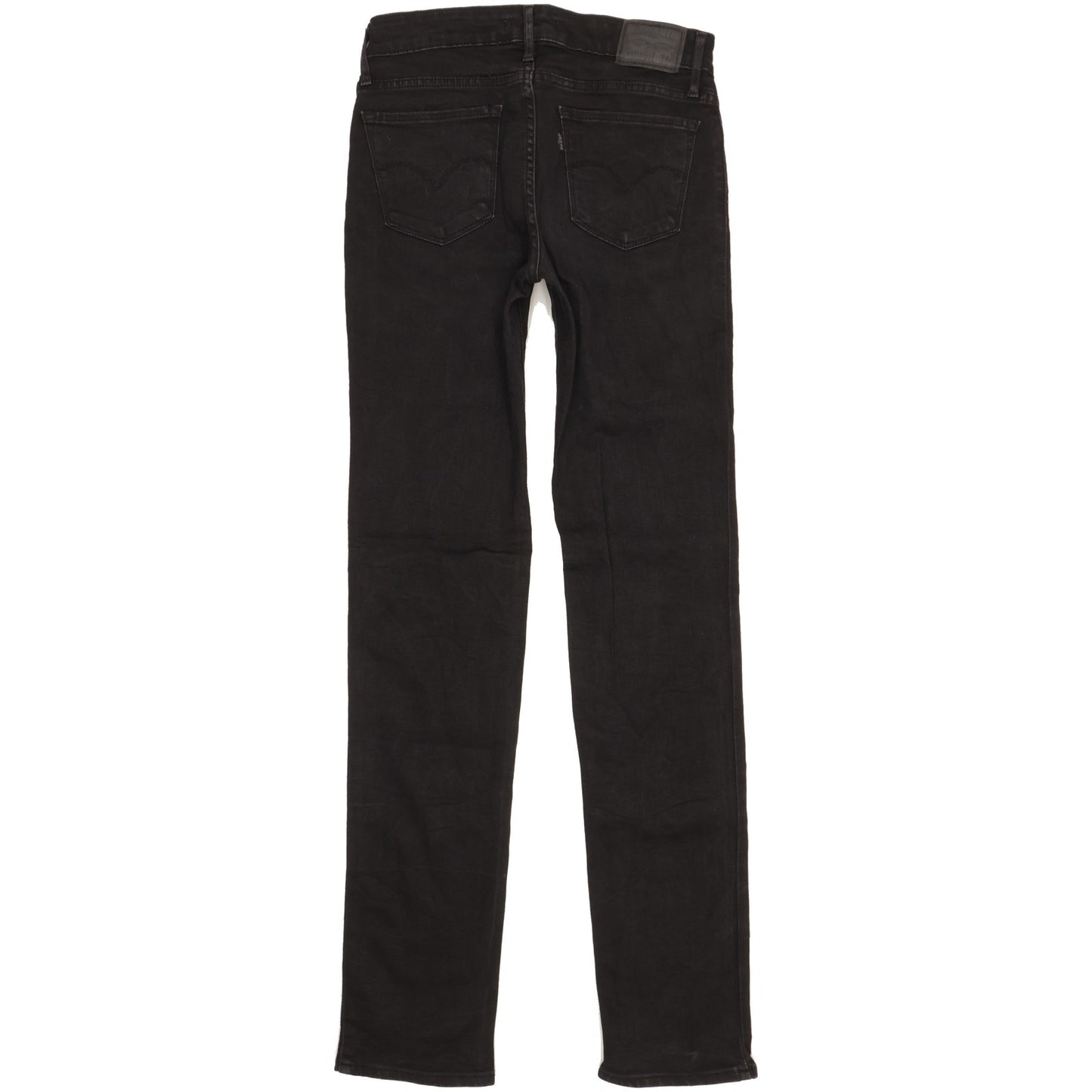 Levi's 712 Women Black Straight Slim Stretch Jeans W26 L33