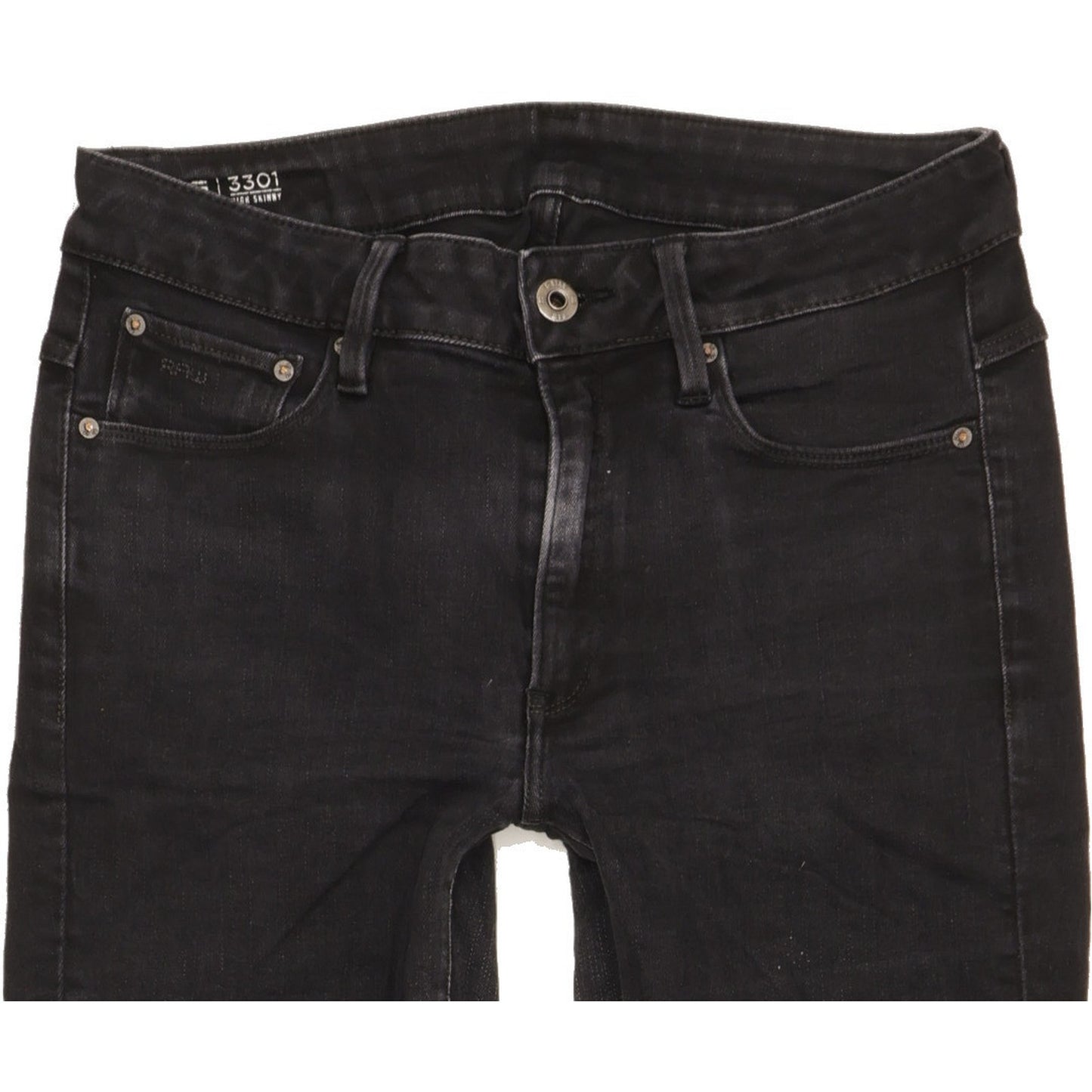 Levi's 3301 Women Black Skinny Slim Stretch Jeans W29 L30