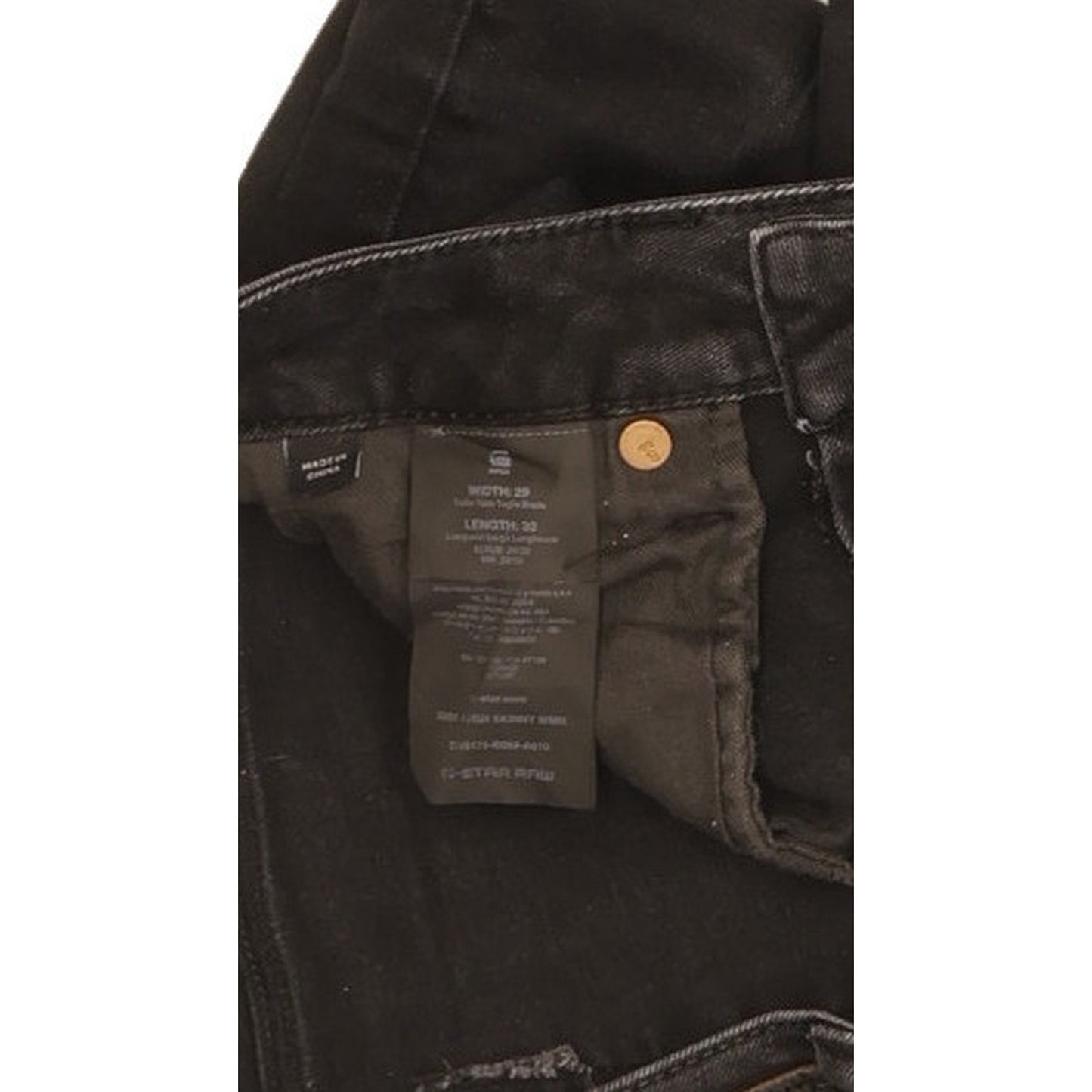 Levi's 3301 Women Black Skinny Slim Stretch Jeans W29 L30