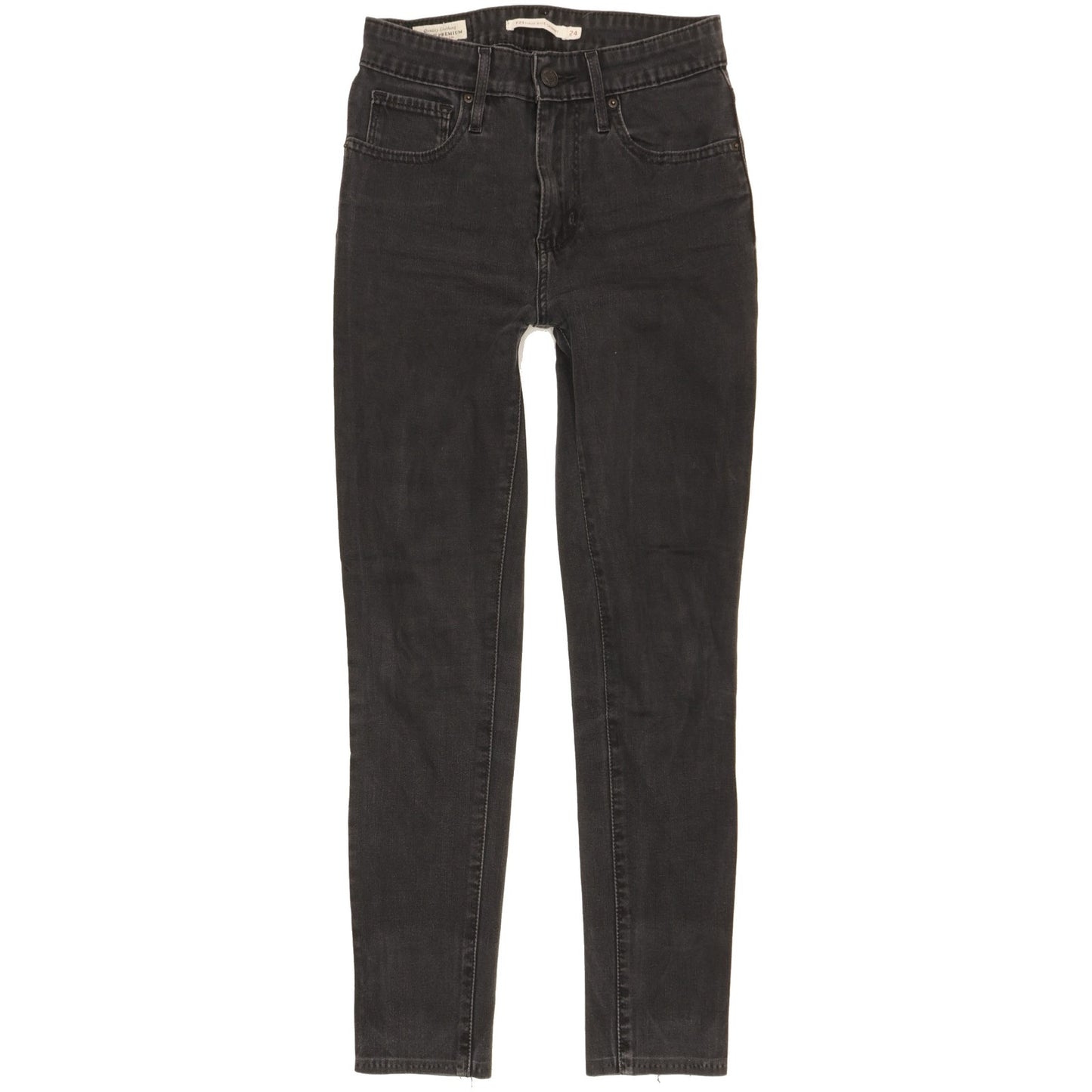 Levi's 721 Women Black Skinny Slim Stretch Jeans W24 L25