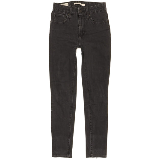 Levi's 721 Women Black Skinny Slim Stretch Jeans W24 L25