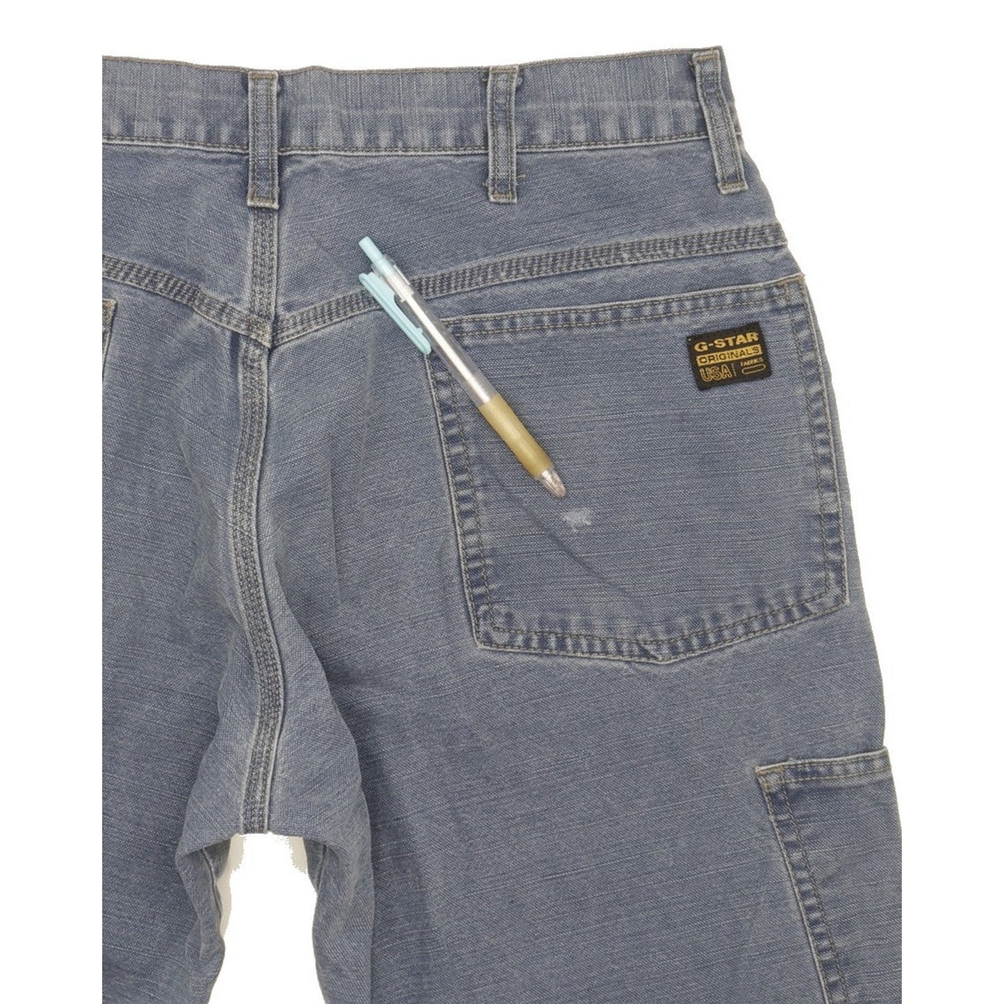 G-Star Shortcut Worker Men Blue Straight Regular Jeans W32 L30