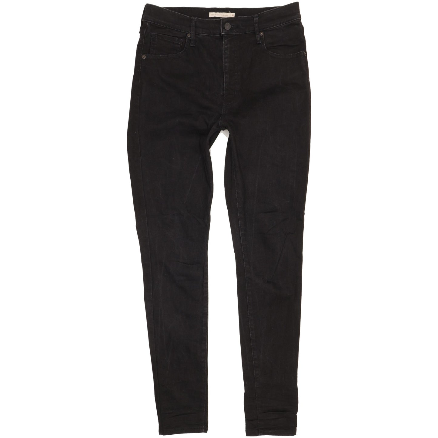 Levi's Mile Black Skinny Slim Stretch Jeans High Waisted W32 L32