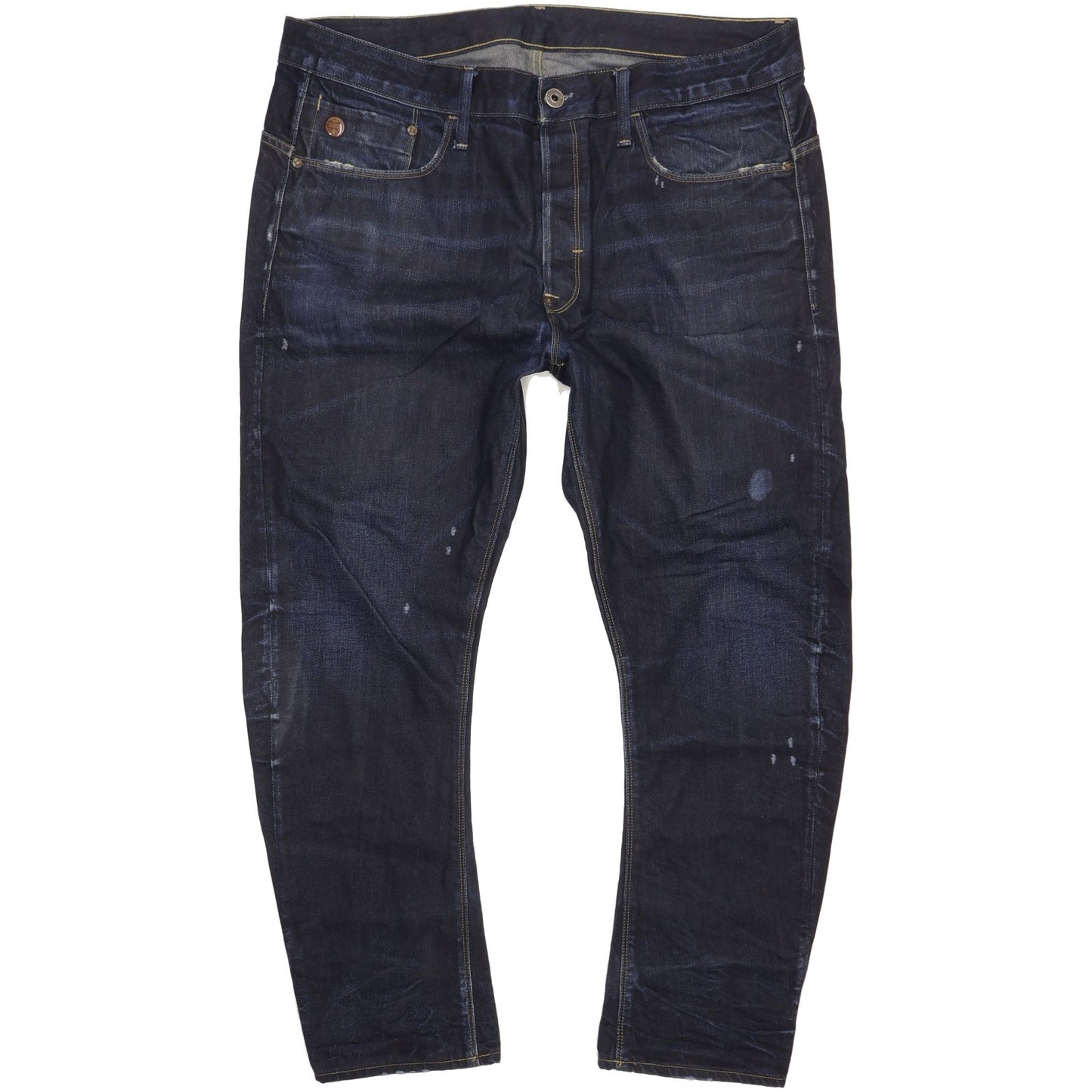 G-Star Type C 3D Men Blue Tapered Loose Jeans W38 L32