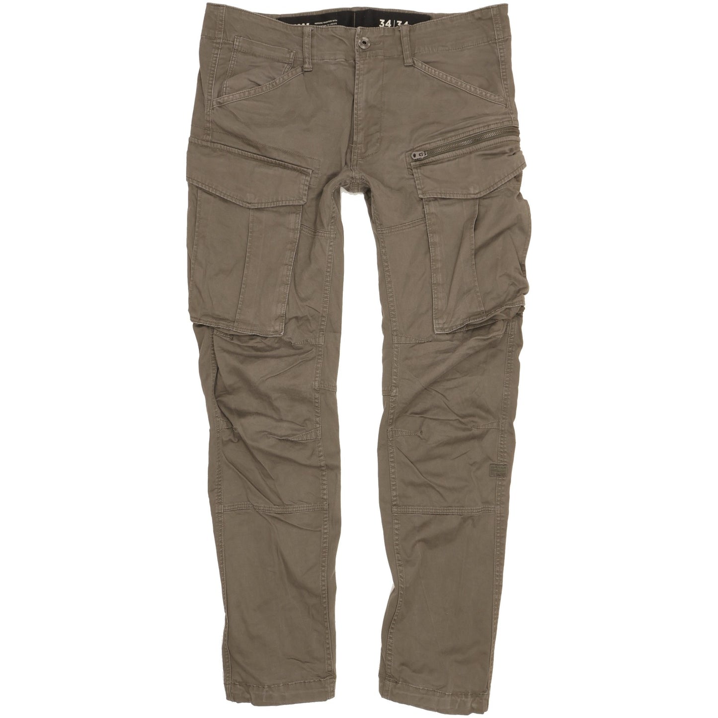 G-Star Rovic 3D Men Green Tapered Regular Stretch Jeans W34 L34