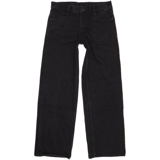 G-Star Judee Women Black Wide-Leg Loose Jeans W28 L32