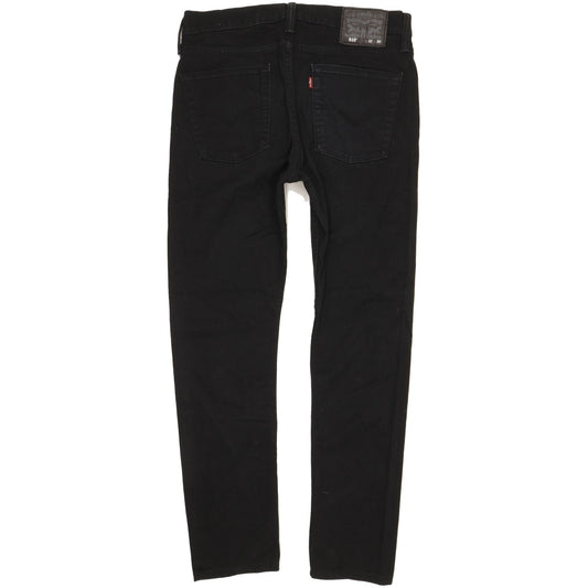 Levi's 510 Men Black Skinny Slim Stretch Jeans W32 L28