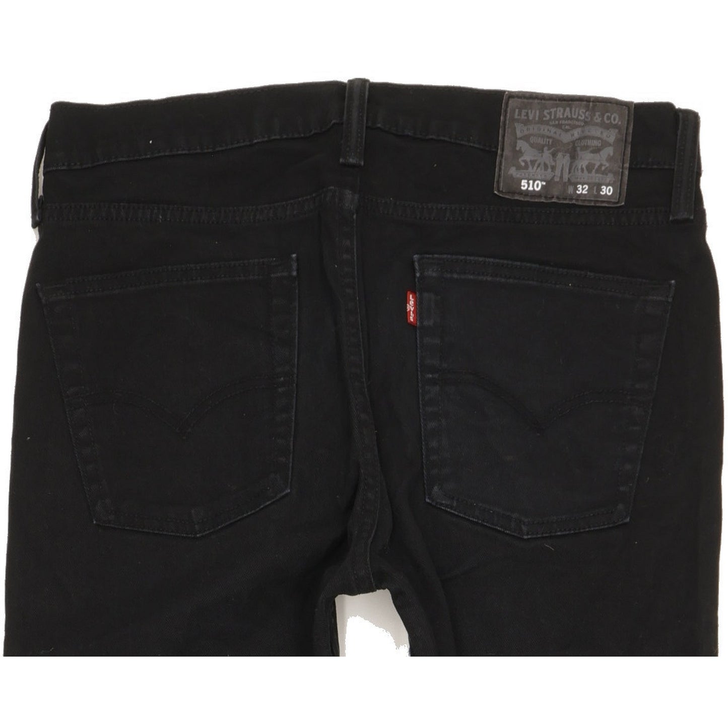 Levi's 510 Men Black Skinny Slim Stretch Jeans W32 L28