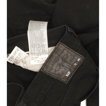 Levi's 510 Men Black Skinny Slim Stretch Jeans W32 L28