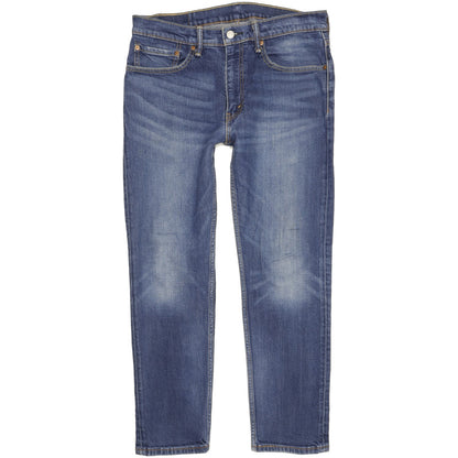 Levi's 502 Men Blue Tapered Regular Stretch Jeans W34 L28