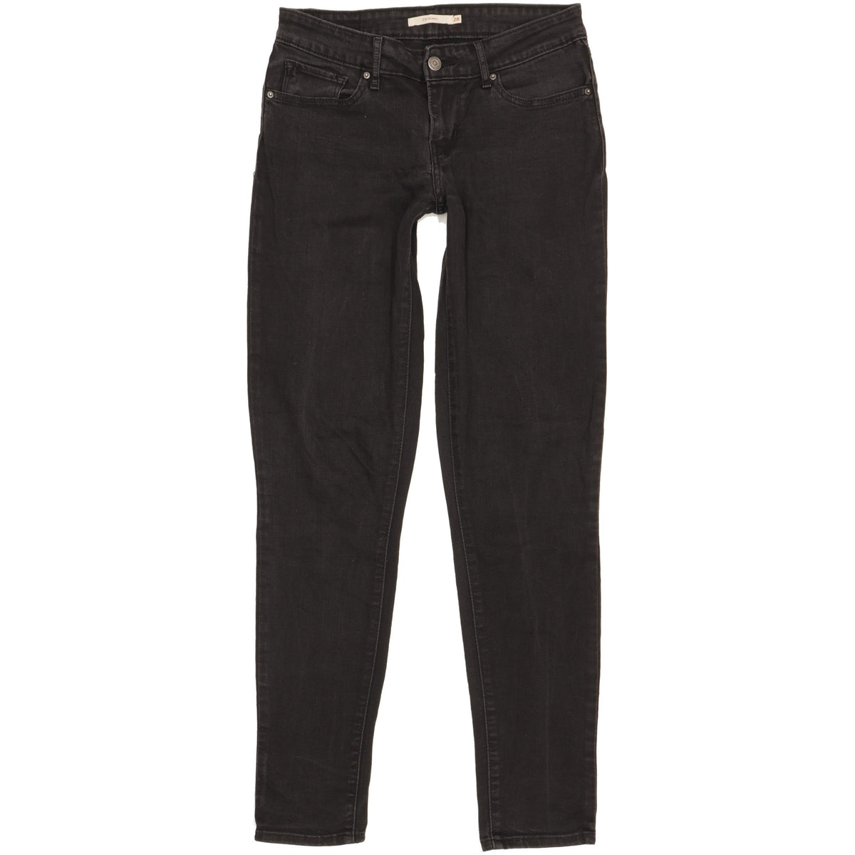 Levi's 711 Women Black Skinny Slim Stretch Jeans W28 L31