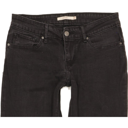 Levi's 711 Women Black Skinny Slim Stretch Jeans W28 L31