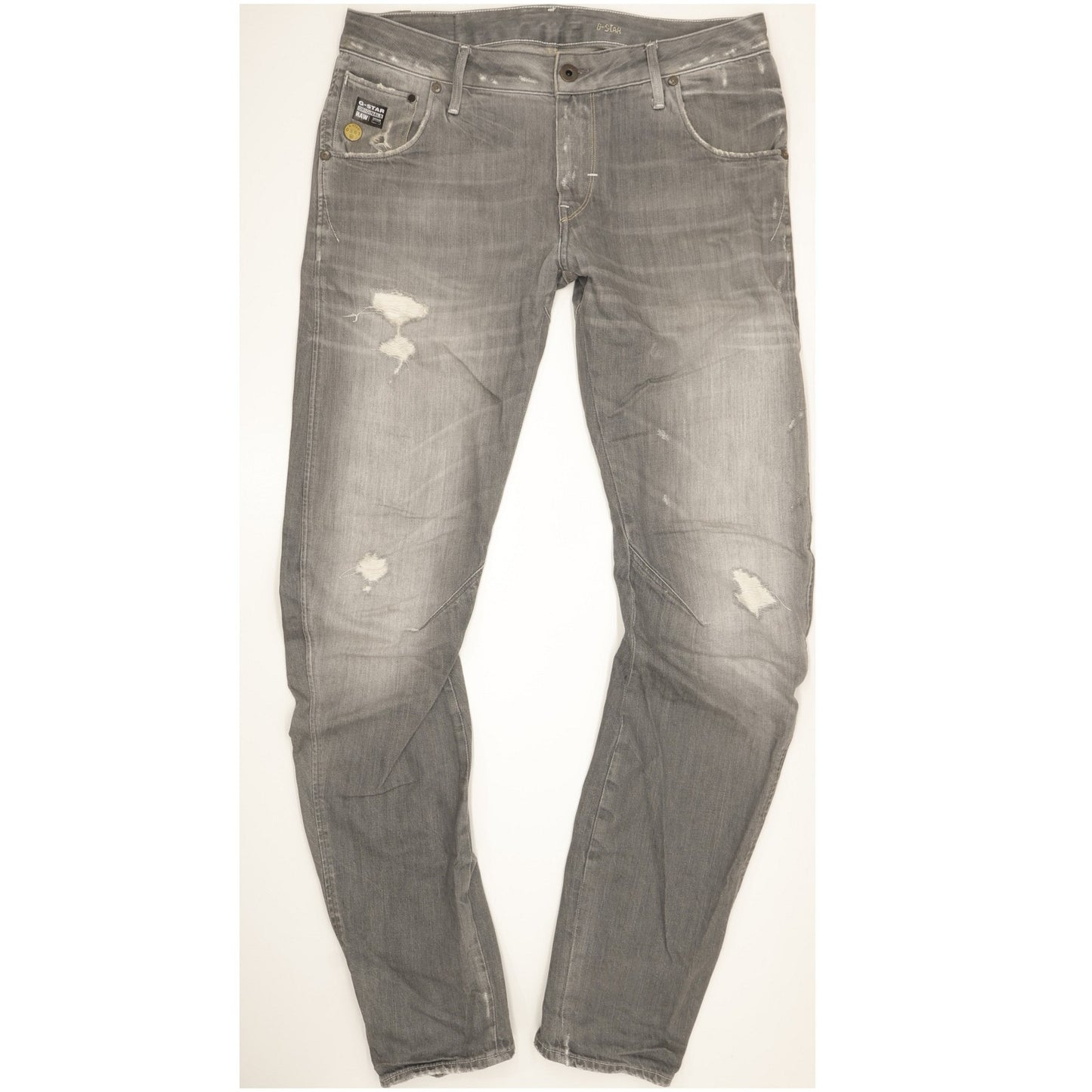G-Star Arc 3D Men Grey Tapered Slim Jeans W34 L36