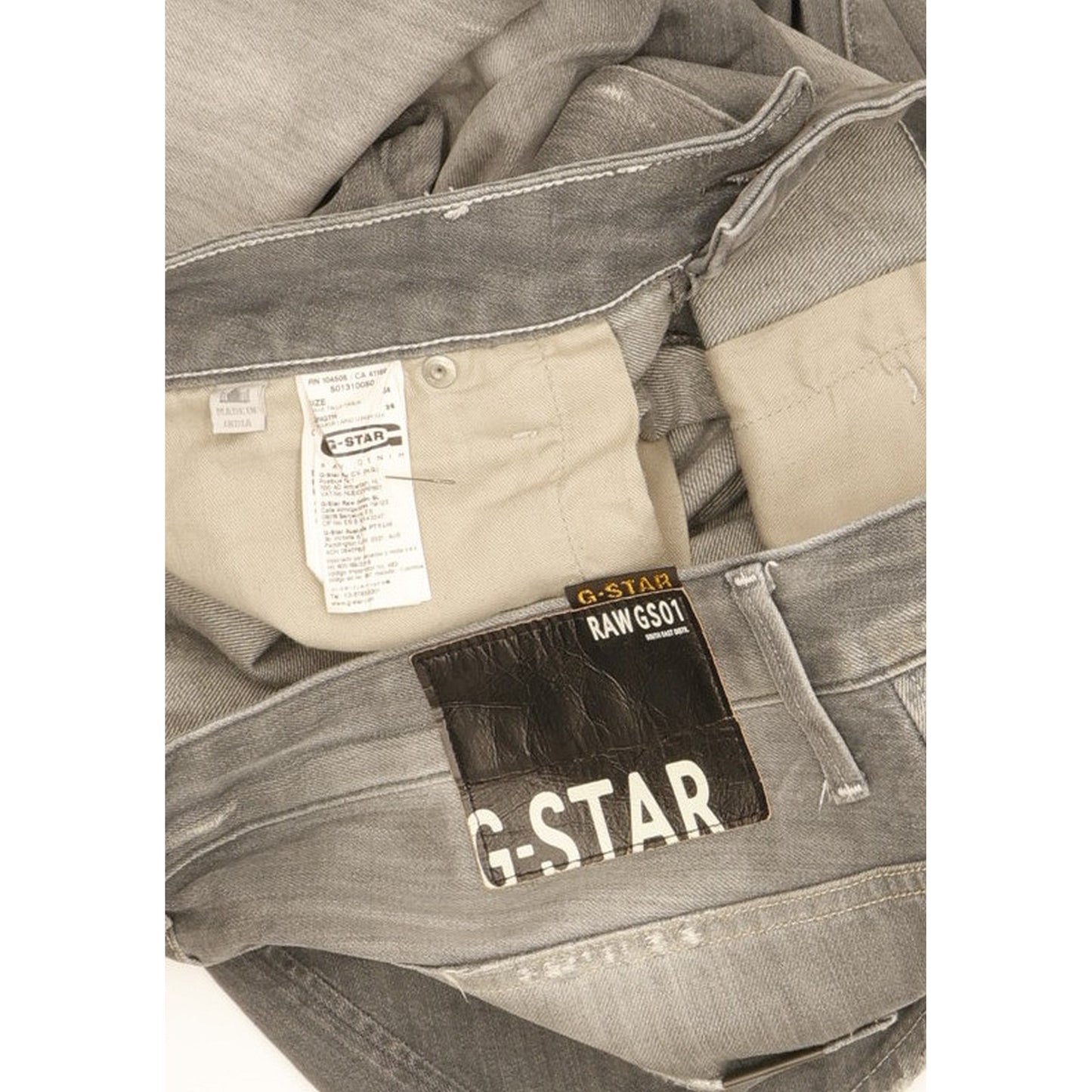 G-Star Arc 3D Men Grey Tapered Slim Jeans W34 L36