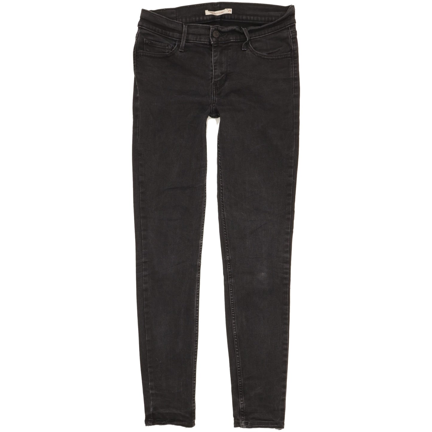 Levi's 710 Super Women Black Skinny Slim Stretch Jeans W29 L30