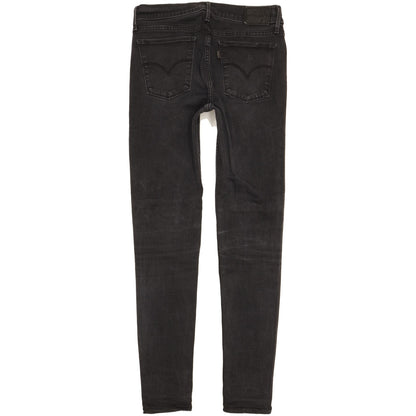 Levi's 710 Super Women Black Skinny Slim Stretch Jeans W29 L30