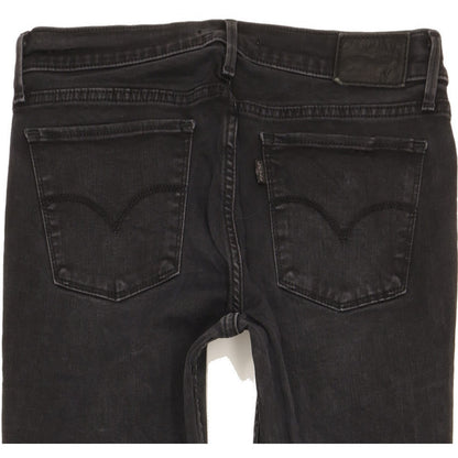 Levi's 710 Super Women Black Skinny Slim Stretch Jeans W29 L30