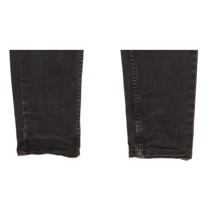 Levi's 710 Super Women Black Skinny Slim Stretch Jeans W29 L30