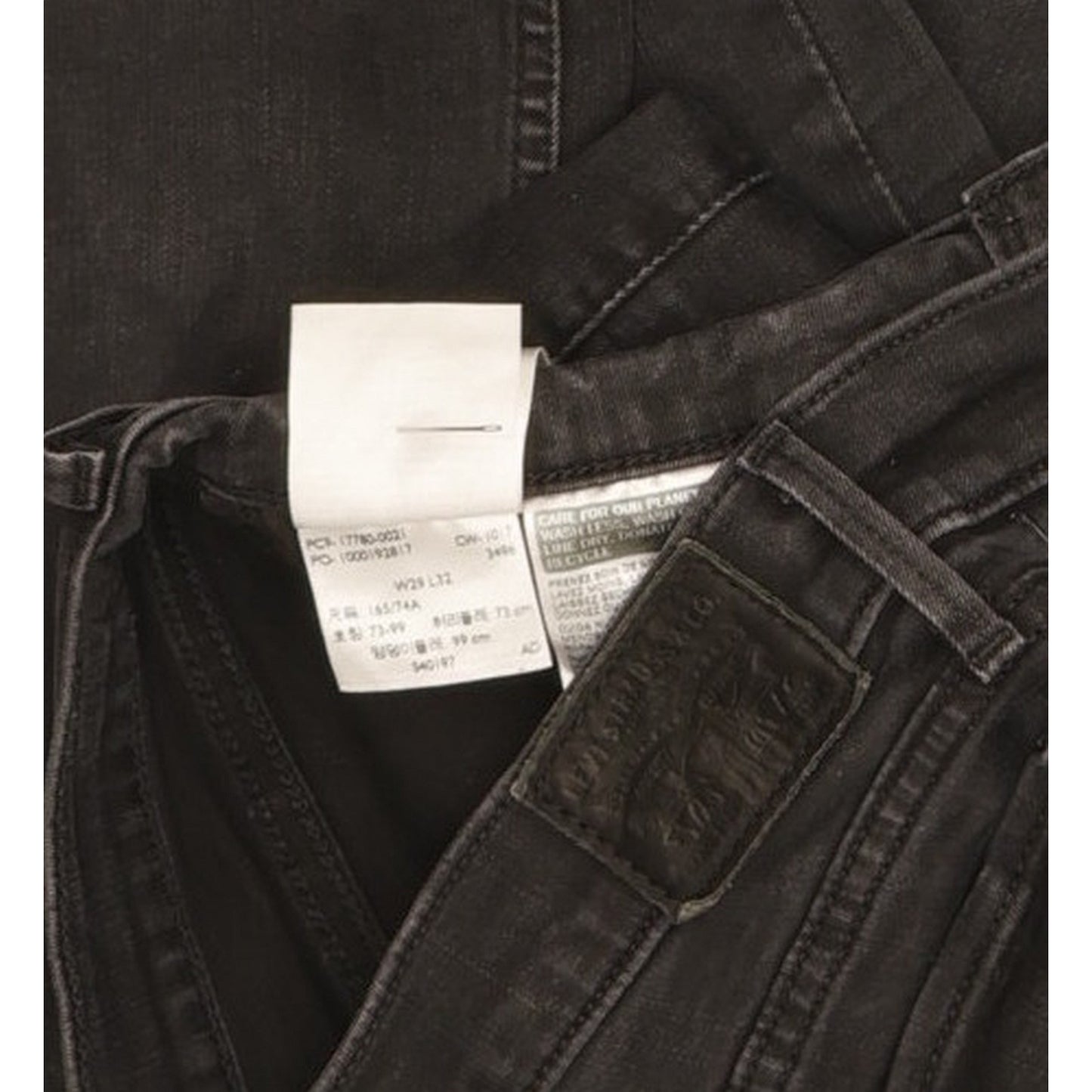 Levi's 710 Super Women Black Skinny Slim Stretch Jeans W29 L30