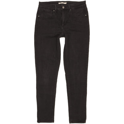 Levi's 721 Black Skinny Slim Stretch Jeans High Waisted W30 L30