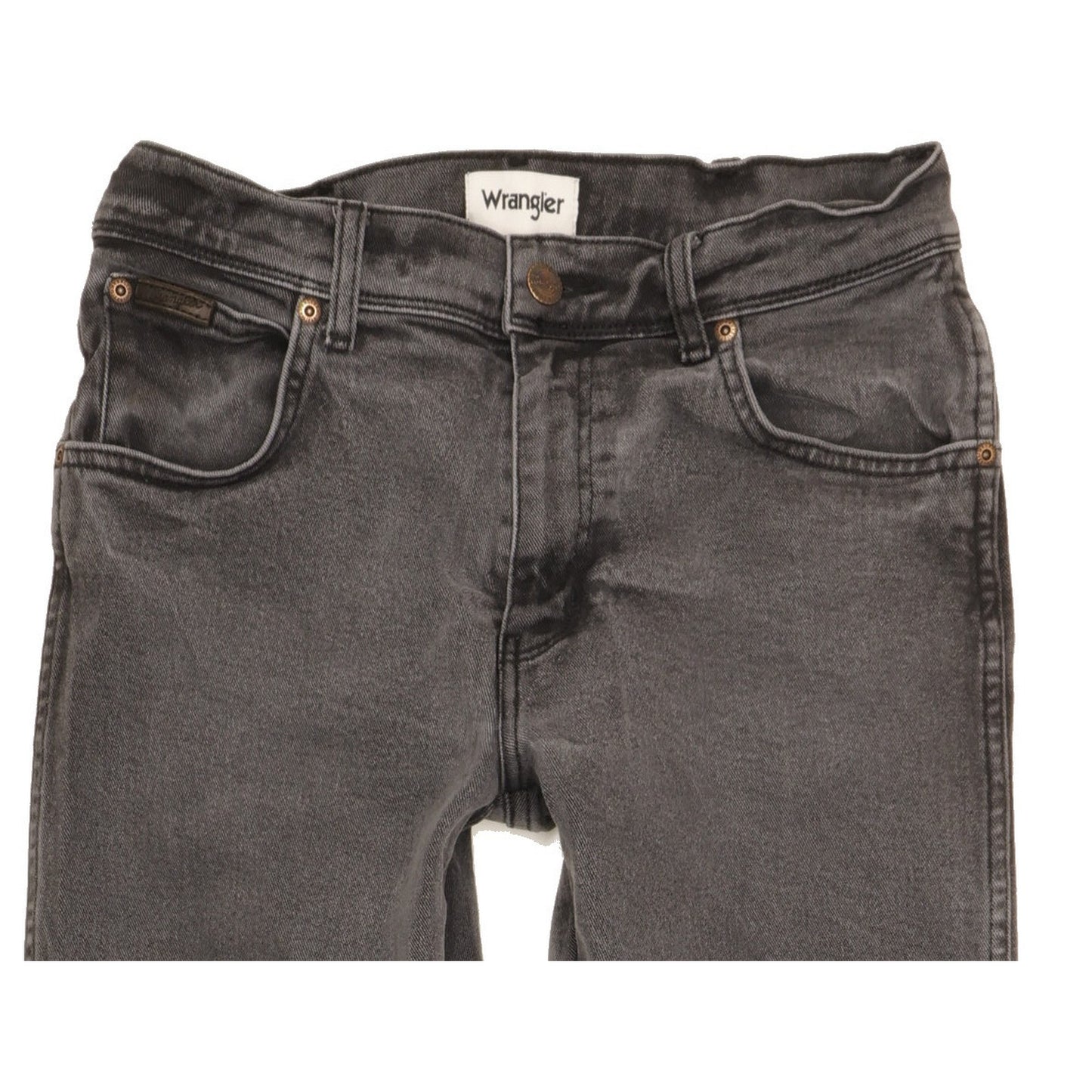 Wrangler Texas Men Grey Straight Regular Stretch Jeans W32 L29
