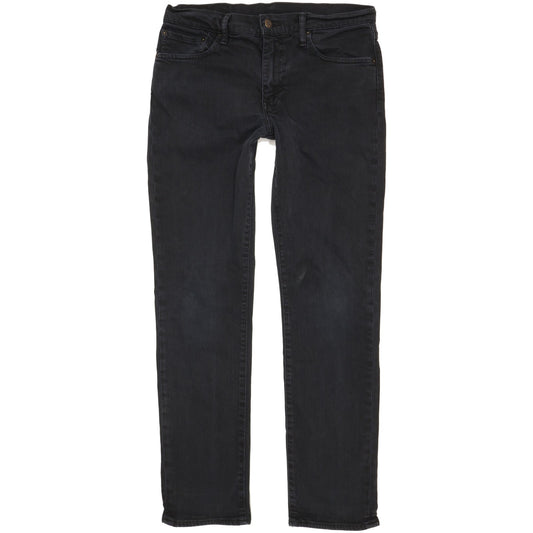Levi's 511 Men Black Straight Slim Stretch Jeans W33 L31
