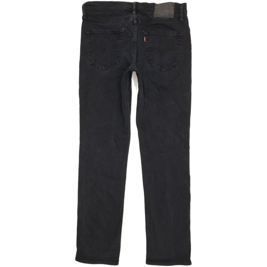 Levi's 511 Men Black Straight Slim Stretch Jeans W33 L31