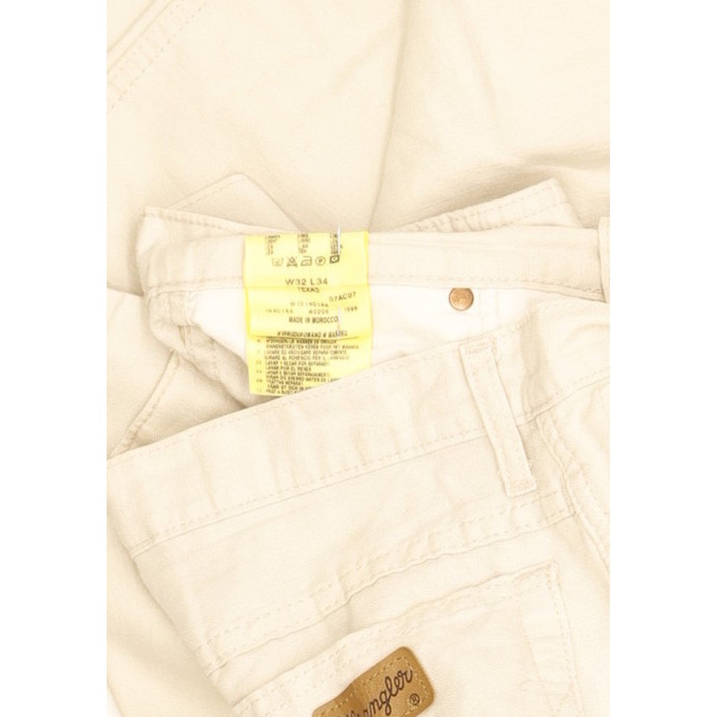 Wrangler Texas Men Beige Straight Regular Jeans W32 L33