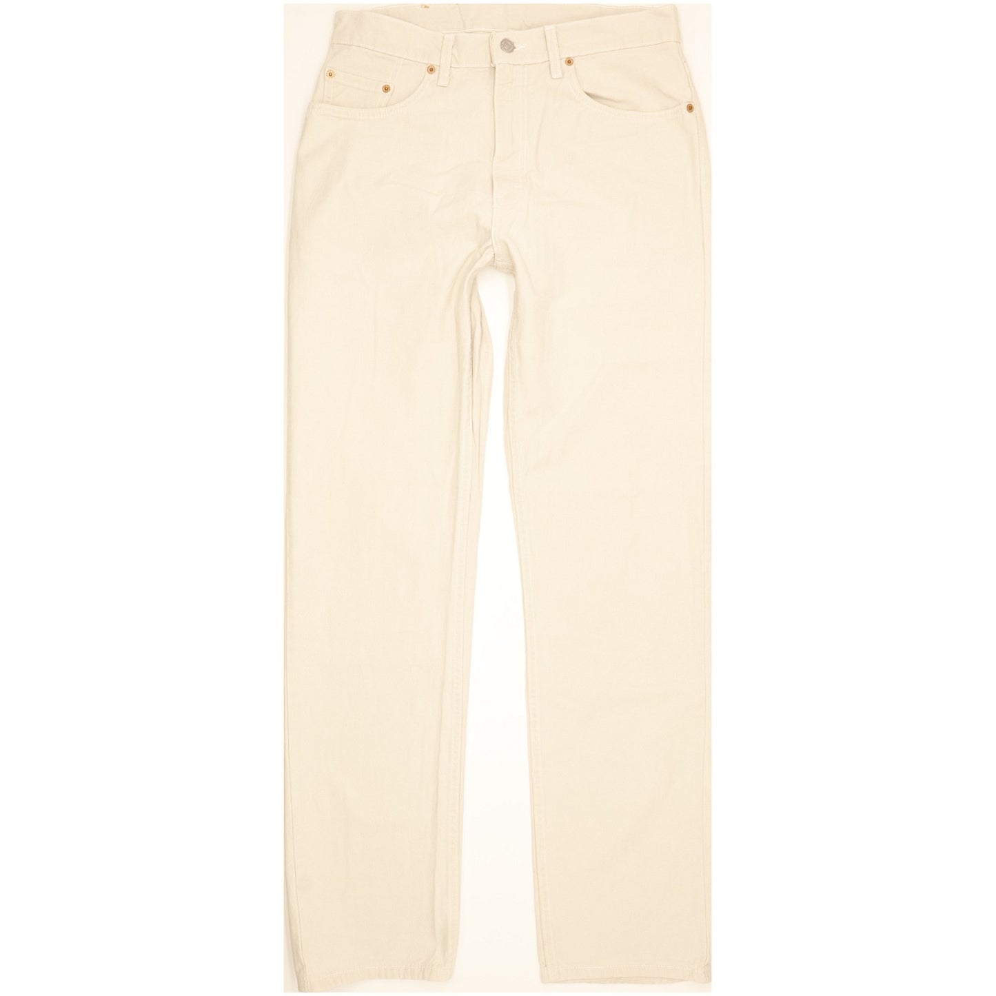 Levi's 505 Made in USA Men Beige Straight Regular Jeans W33 L34